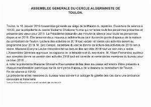 2019 01 18 ASSEMBLEE GENEREALE DU CERCLE ALGERIANISTE DE TOULON (1)